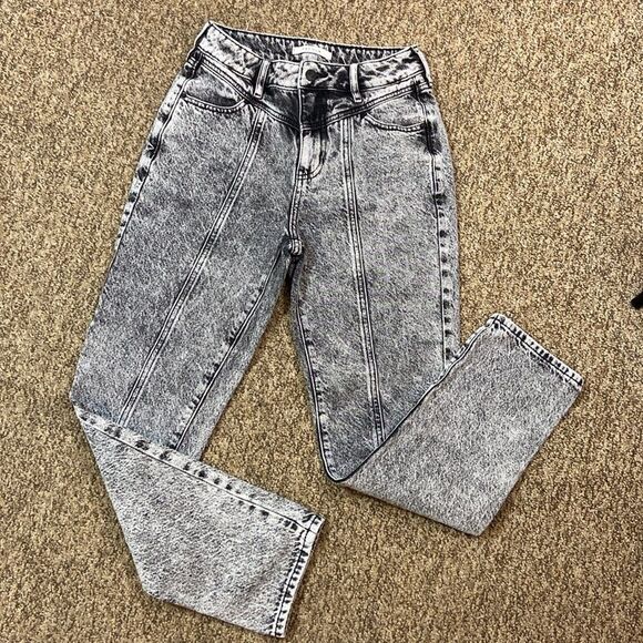 PacSun Mom Jean Vintage Women's Acid Wash Jeans Size 25 Mom Jeans - Picture 6 of 12